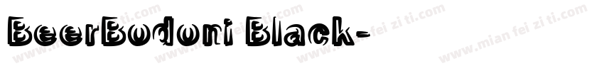 BeerBodoni Black字体转换